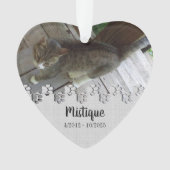 Pet Memorial Remembrance Beloved Keepsake オーナメント (正面)