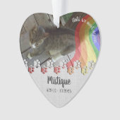 Pet Memorial Remembrance Beloved Keepsake オーナメント (正面)