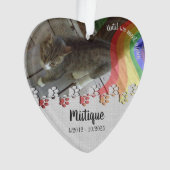 Pet Memorial Remembrance Beloved Keepsake オーナメント (正面)