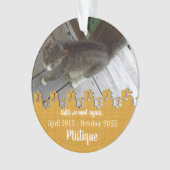 Pet Memorial Remembrance Beloved Keepsake オーナメント (正面)