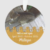 Pet Memorial Remembrance Beloved Keepsake オーナメント (正面)