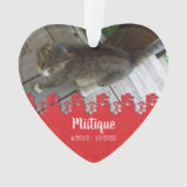 Pet Memorial Remembrance Beloved Keepsake オーナメント (裏面)