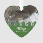 Pet Memorial Remembrance Beloved Keepsake オーナメント (正面)