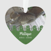 Pet Memorial Remembrance Beloved Keepsake オーナメント (裏面)