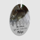 Pet Memorial Remembrance Beloved Keepsake オーナメント (正面)