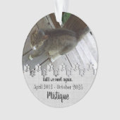 Pet Memorial Remembrance Beloved Keepsake オーナメント (正面)