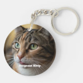 Pet Memorial Wildflower Wreath Remembrance キーホルダー (裏面)