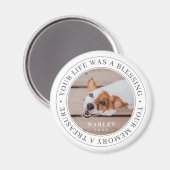 Pet Memorial Your 賛美 Lifeの写真モダン マグネット (正面/裏面)