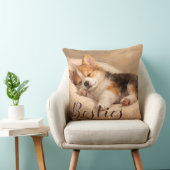 Pet mom besties throw Pillow クッション (椅子)