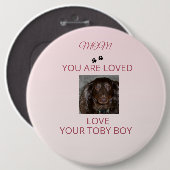 Pet Mom Heartfelt Photo Badge 缶バッジ (正面&裏面)