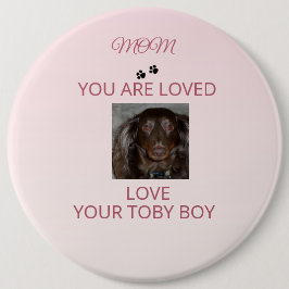 Pet Mom Heartfelt Photo Badge 缶バッジ