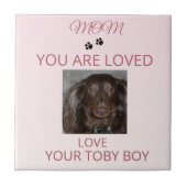 Pet Mom Love Photo Tile タイル (正面)