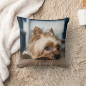 PET NAMEとフォト装飾用クッション クッション (ブランケット)