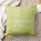 PET Names Timeless Keepsake Home Decor Green クッション (ブランケット)