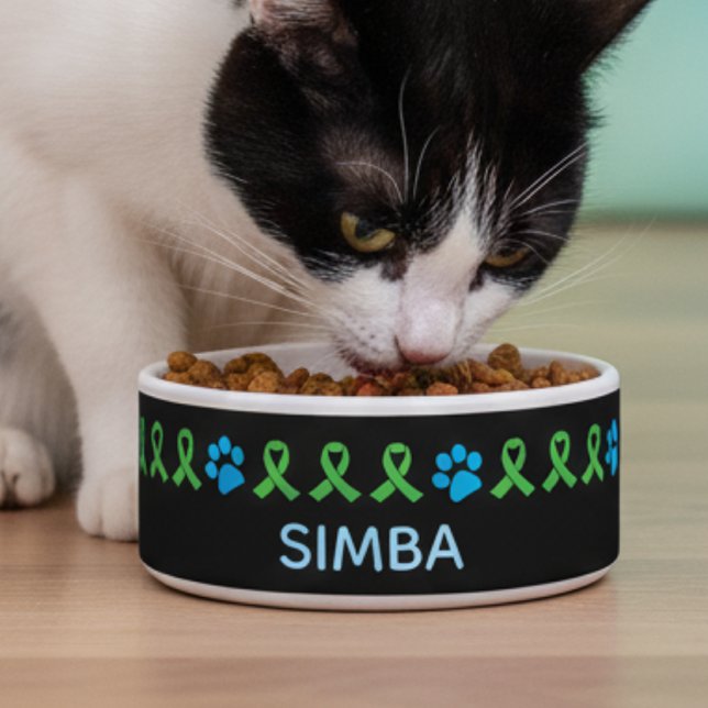 Pet Organ Donation & Transplant Paw Prints Design ボウル (クリエイターアップロード済み)