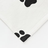 Pet Paw - Car or Dog Seamless Pattern  フリースブランケット (角)