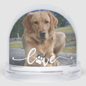 Pet Paw Love | Modern Script Personalized Photo (裏面)
