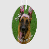 Pet Photo Acrylic Memorial Ornament オーナメント (正面)