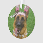 Pet Photo Acrylic Memorial Ornament オーナメント (正面)