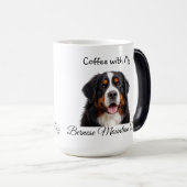 Pet Photo Bernese Mountain Dog Personalize モーフィングマグカップ (正面右)