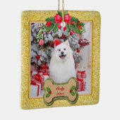 Pet Photo Christmas, Keepsake for Dog Lovers セラミックオーナメント (右)