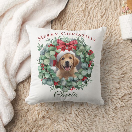 Pet Photo Christmas – Personalized Holiday Gift クッション (ブランケット)