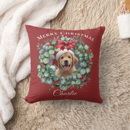 Pet Photo Christmas – Personalized Holiday Gift クッション (ブランケット)