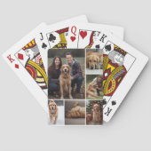 Pet Photo Collage Playing Cards Pet Mom Gift Idea トランプ (裏面)