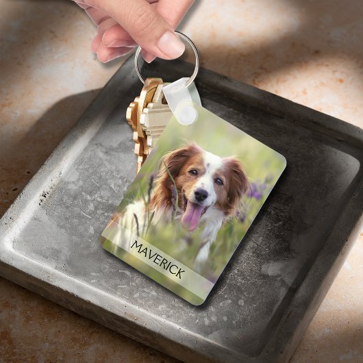 Pet Photo Double Sided Aluminum キーホルダー