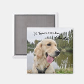 Pet Photo Keepsake Memorial Gift マグネット (正面/裏面)