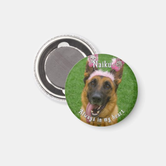 Pet Photo Memorial Magnet マグネット (正面/裏面)