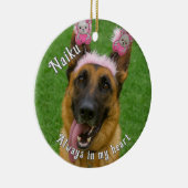 Pet Photo Memorial Ornament セラミックオーナメント (右)