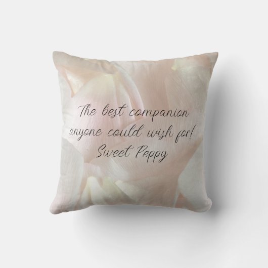 Pet photo - pearl colour  クッション (裏面)