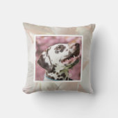 Pet photo - pearl colour  クッション (正面)