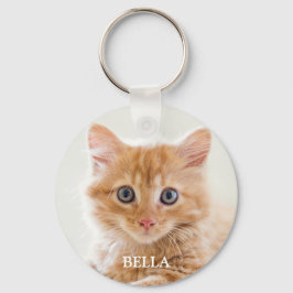 Pet Photo Personalized Cat Keepsake Keychain キーホルダー