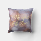 pet photo - purple dots クッション (裏面)