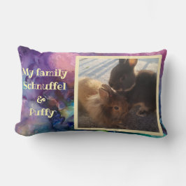 Pet Photo - purple paint ランバークッション