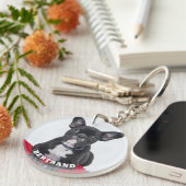 Pet Photo with Name Personalized キーホルダー (正面右)
