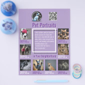 Pet Photography Session Flyer With QR Code & Tear‑ チラシ (シングル)