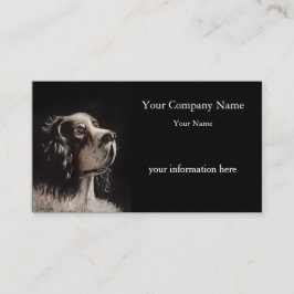 Pet Portrait Painting Business Card 名刺