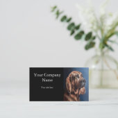 pet portrait painting card 名刺 (スタンド正面)