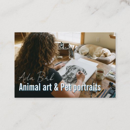 Pet Portraits Service  名刺 (正面)