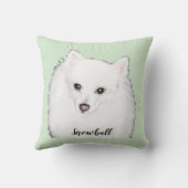 Pet Remembrance Throw Pillow クッション (裏面)