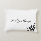 Pet’s Simple Modern Name & Photo Custom Design アクセントクッション (裏面)