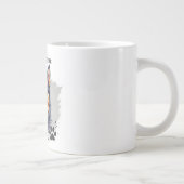 Pet’s Simple Modern Name & Photo Custom Design ジャンボコーヒーマグカップ (右)