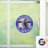 Pet Safety Alert Custom Bird Photo First Responder ウィンドウサイン (ホーム)