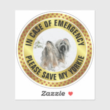 Pet Safety Alert Custom First Responder Dog Photo