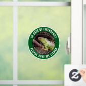 Pet Safety Alert Custom Reptile First Responder ウィンドウサイン (ホーム)