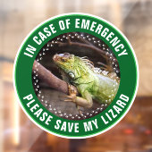Pet Safety Alert Custom Reptile First Responder ウィンドウサイン (シート2)
