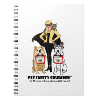 Pet Safety Crusader Spiral Notebook ノートブック